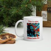 What A Blues Looks Like White glossy mug - Beyond T-shirts